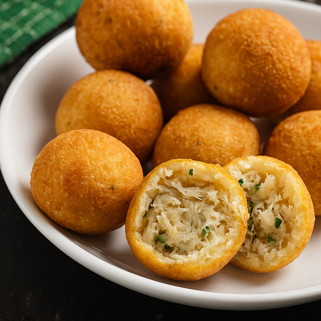 Bolinho recheado de Bacalhau